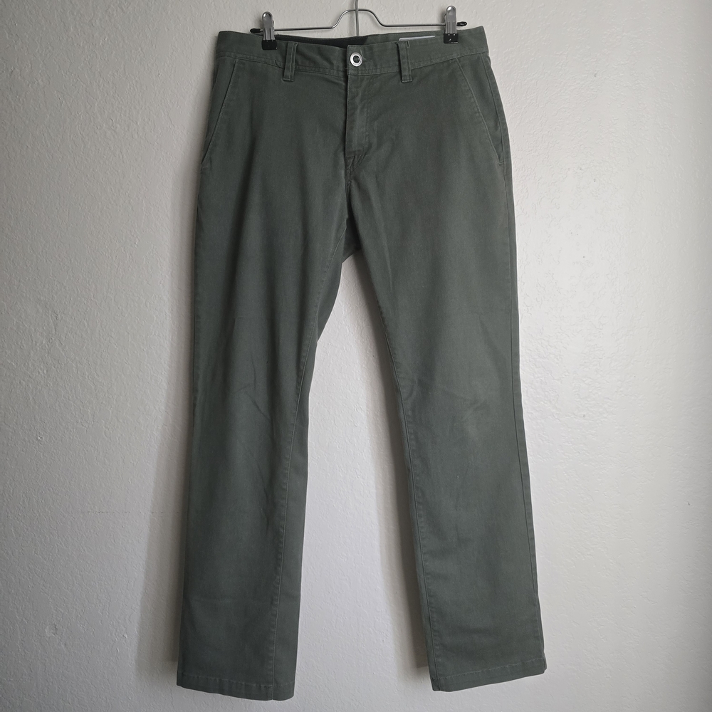 Volcom Men's Olive Chinos